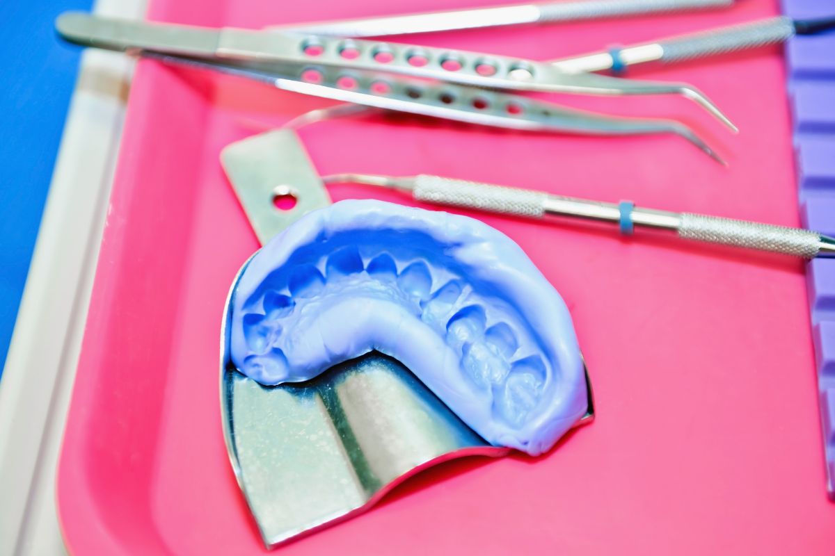 mascherina in silicone per mockup dentale