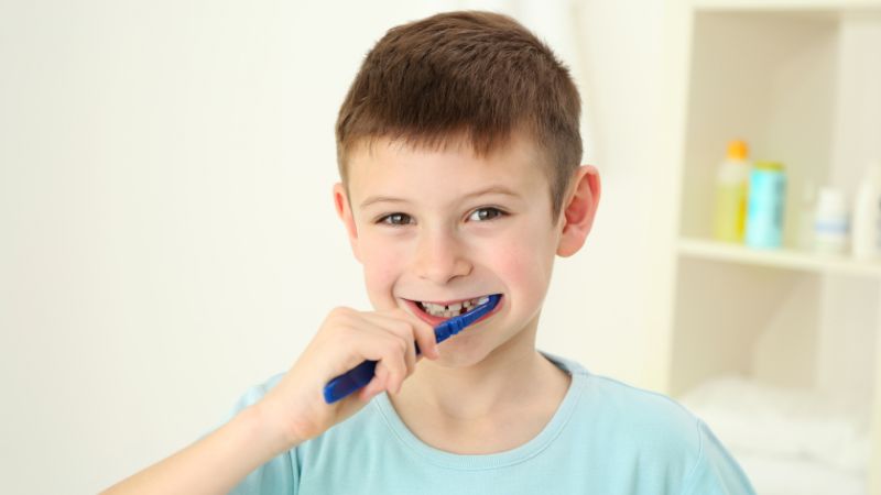 dentifricio al fluoro per bambini