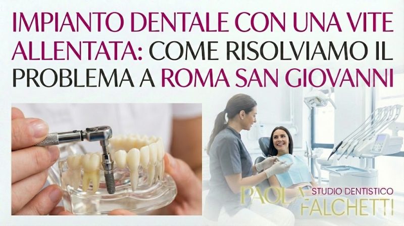 copertina impianto dentale vite allentata