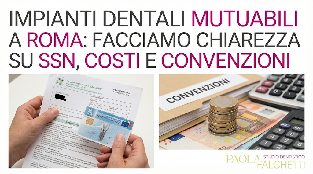 Impianti dentali mutuabili a Roma: facciamo chiarezza su SSN, costi e convenzioni
